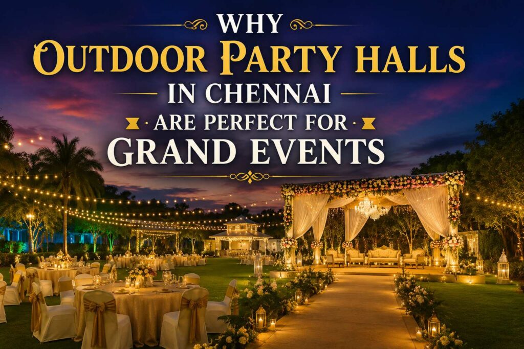 Why Outdoor Party Halls in Chennai Are Perfect for Grand Events