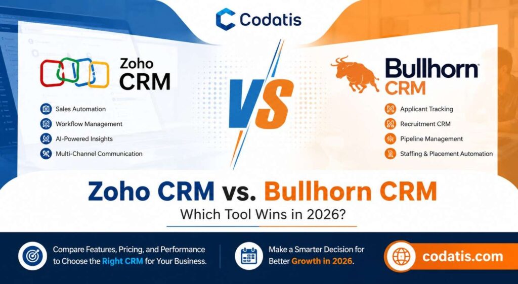 Zoho CRM vs Bullhorn CRM: Complete Side-by-Side Guide