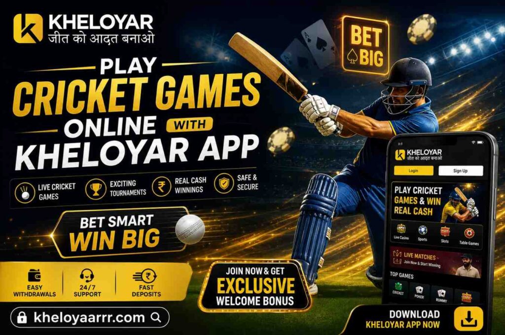 Play Cricket Games Online with Kheloyar App