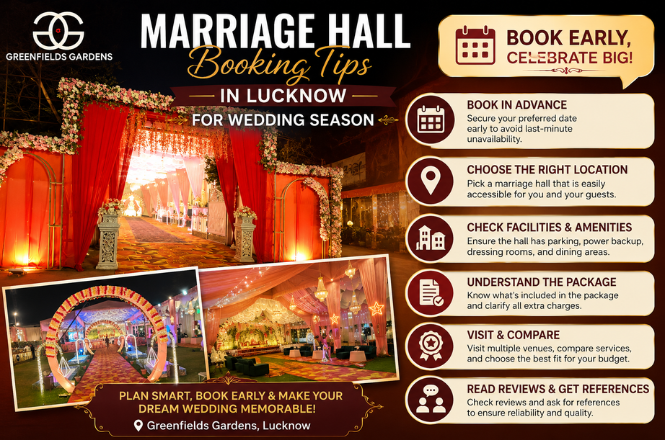 Marriage Hall Booking Tips in Lucknow for Wedding Season