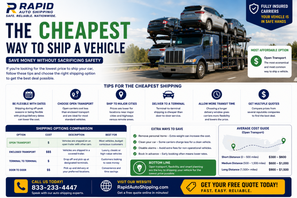 The 2026 Budget Blueprint: Uncovering the Cheapest Way to Ship a Vehicle