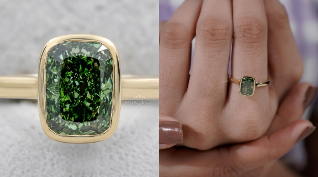 Sustainable Luxury With Green Diamond Engagement Rings