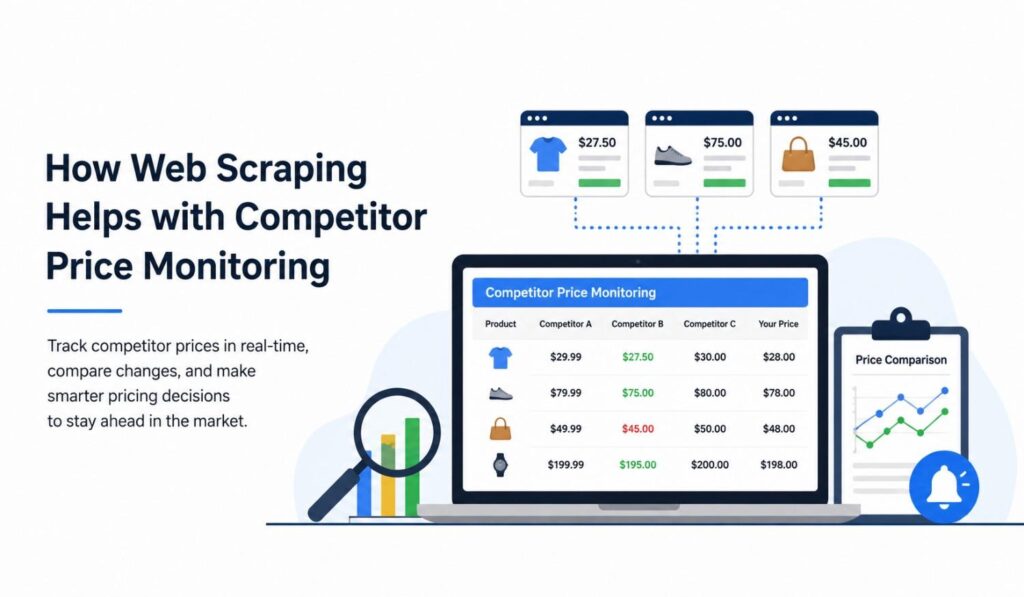 How Does Web Scraping Help with Competitor Price Monitoring?