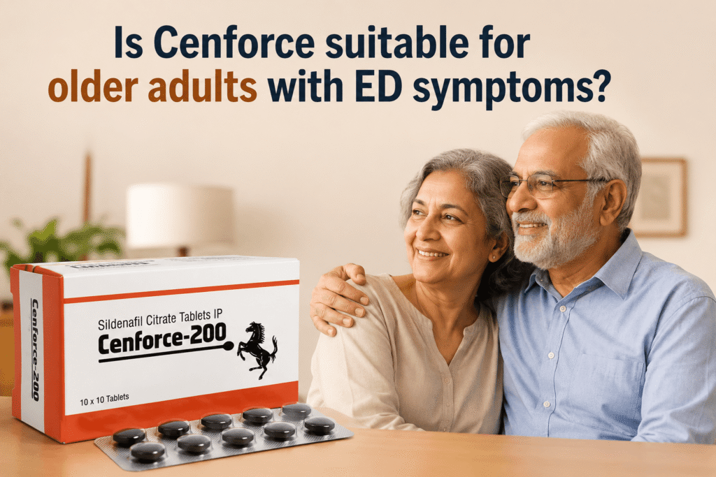 Is Cenforce suitable for older adults with ED symptoms?