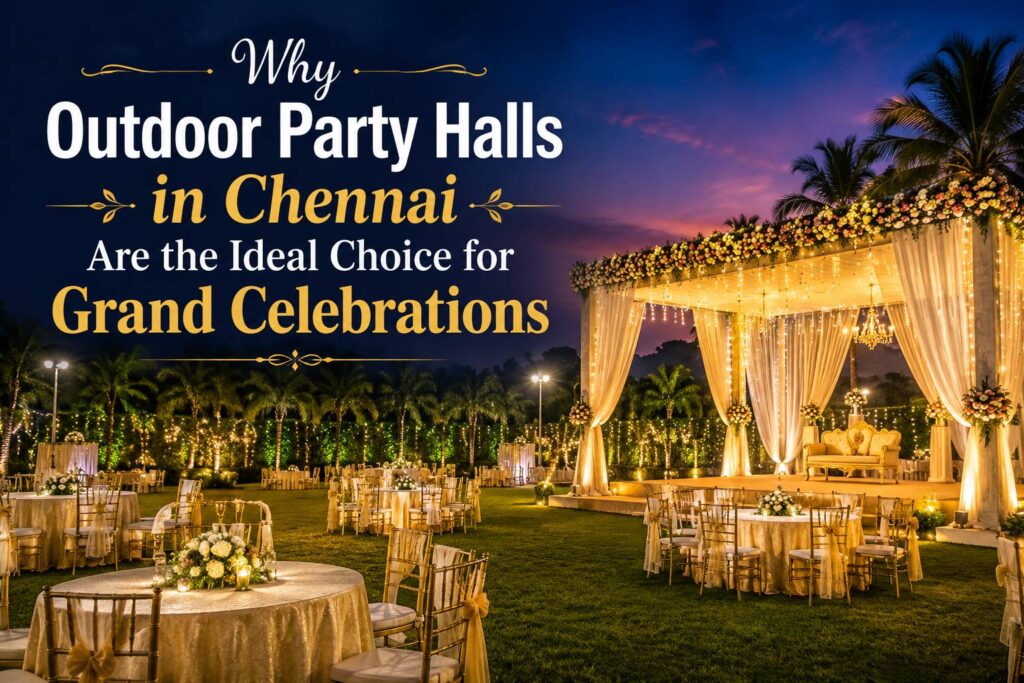 Why Outdoor Party Halls in Chennai Are the Ideal Choice for Grand Celebrations