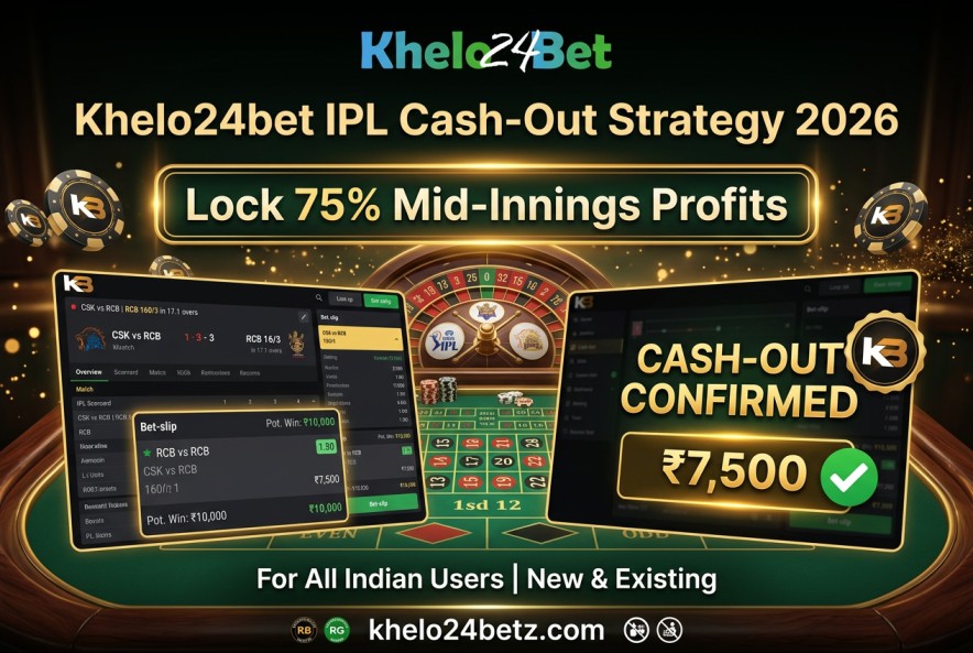 Khelo24bet IPL Cash-Out Strategy 2026: Lock 75% Mid-Innings Profits 