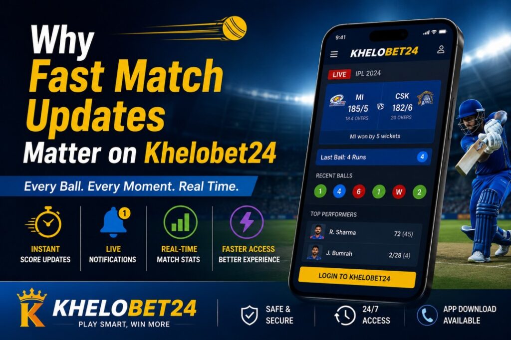 Why Fast Match Updates Matter on Khelobet24