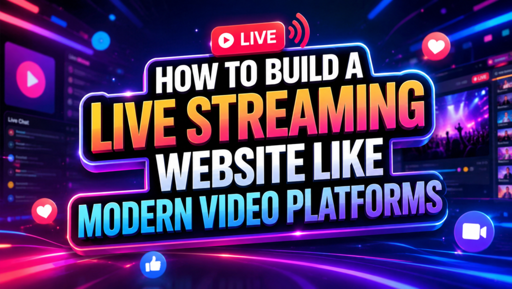 How to Build a Live Streaming Website Like Modern Video Platforms