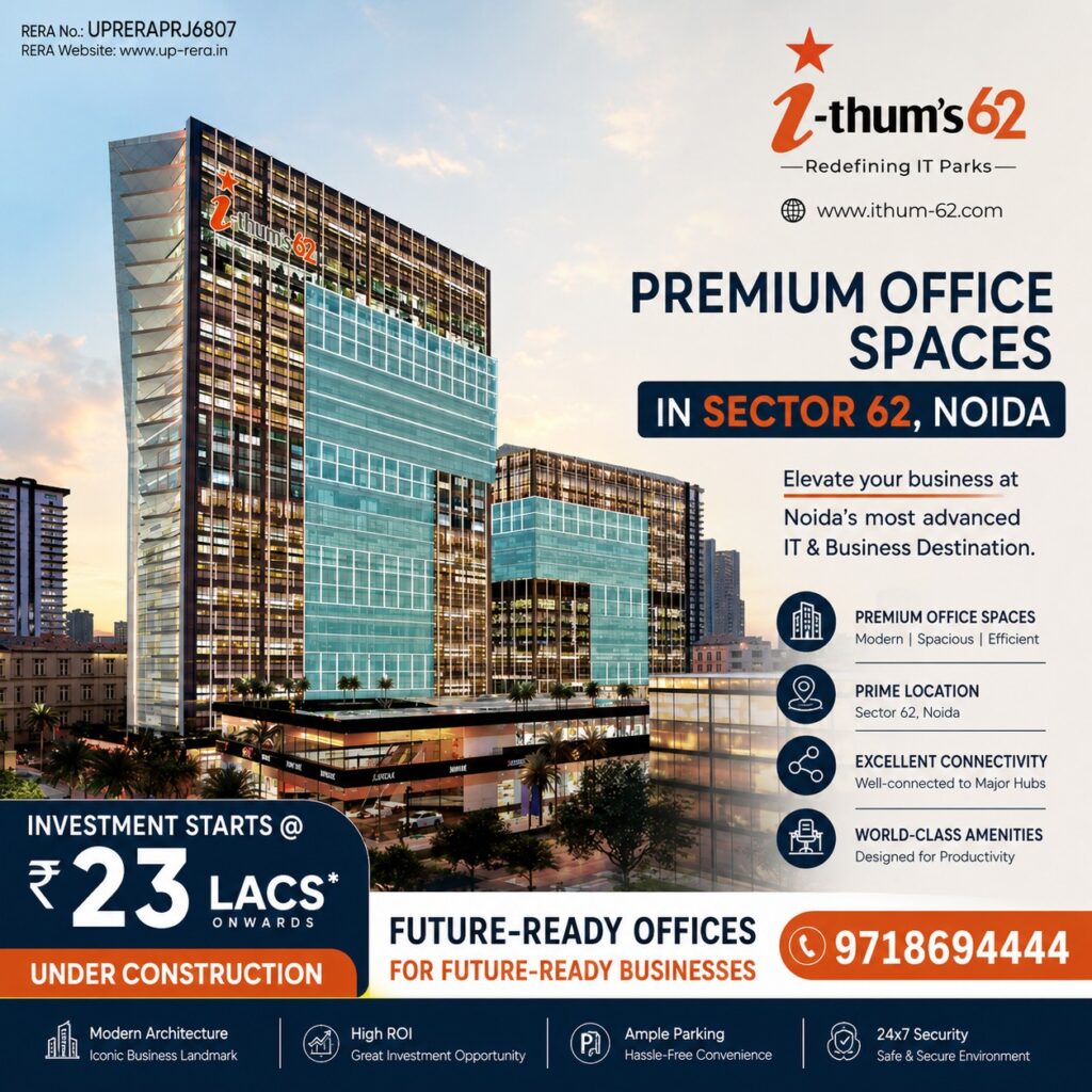 Office Space Near Sector 62 Metro – A Practical Choice for Modern Businesses