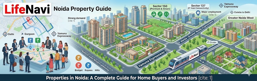 Properties in Noida: A Complete Guide for Home Buyers and Investors | Lifenavi.com