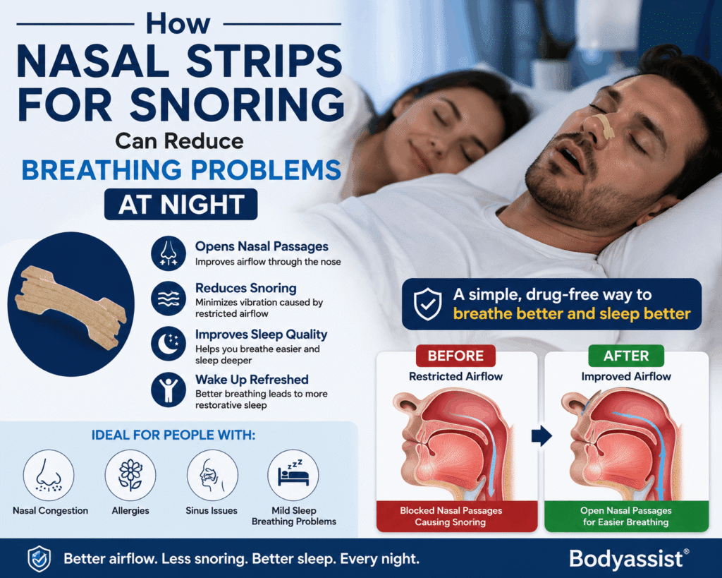 How Nasal Strips for Snoring Can Reduce Breathing Problems at Night