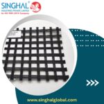High performance polyester geogrid for heavy load applications