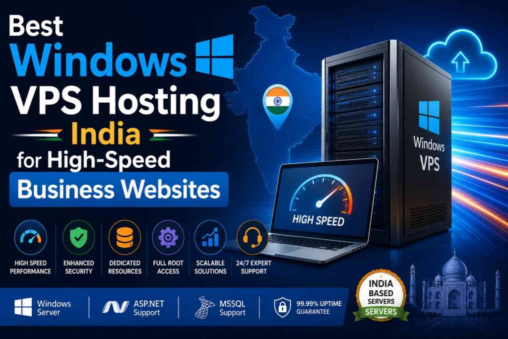 Best Windows VPS Hosting India for High-Speed Business Websites