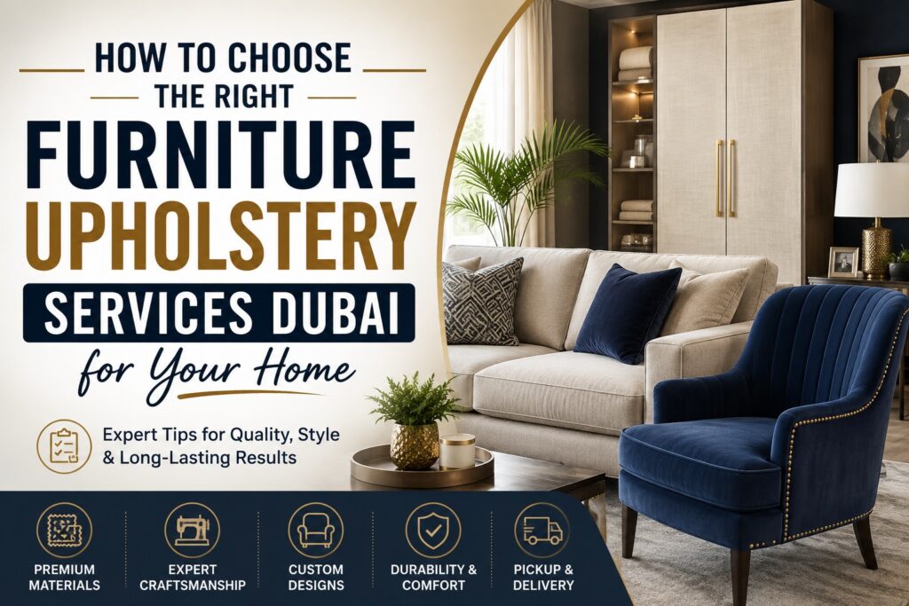 How to Choose the Right Furniture Upholstery Services Dubai for Your Home