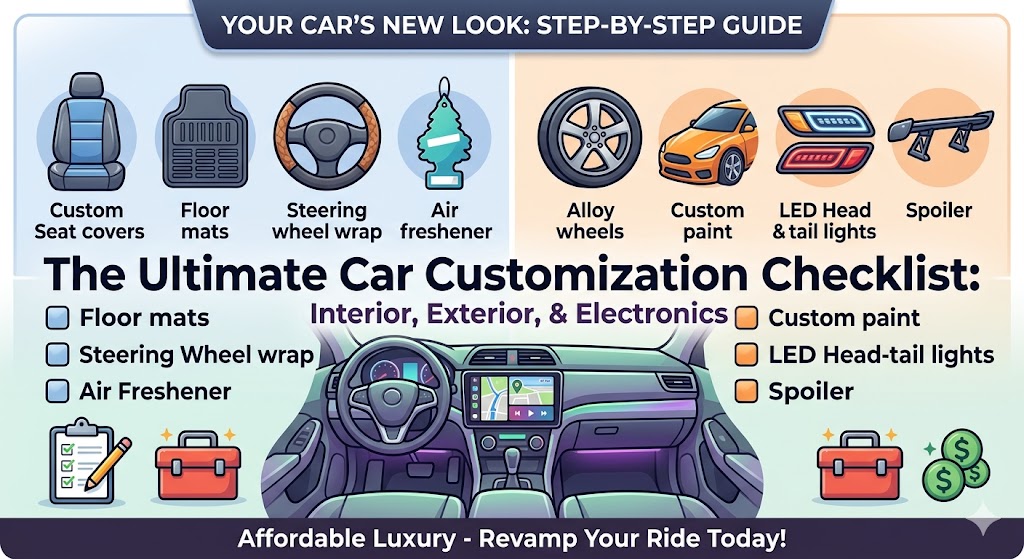 The Ultimate Car Customization Checklist: Interior, Exterior, & Electronics