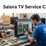 Does the Salora TV Service Center provide doorstep repair services?
