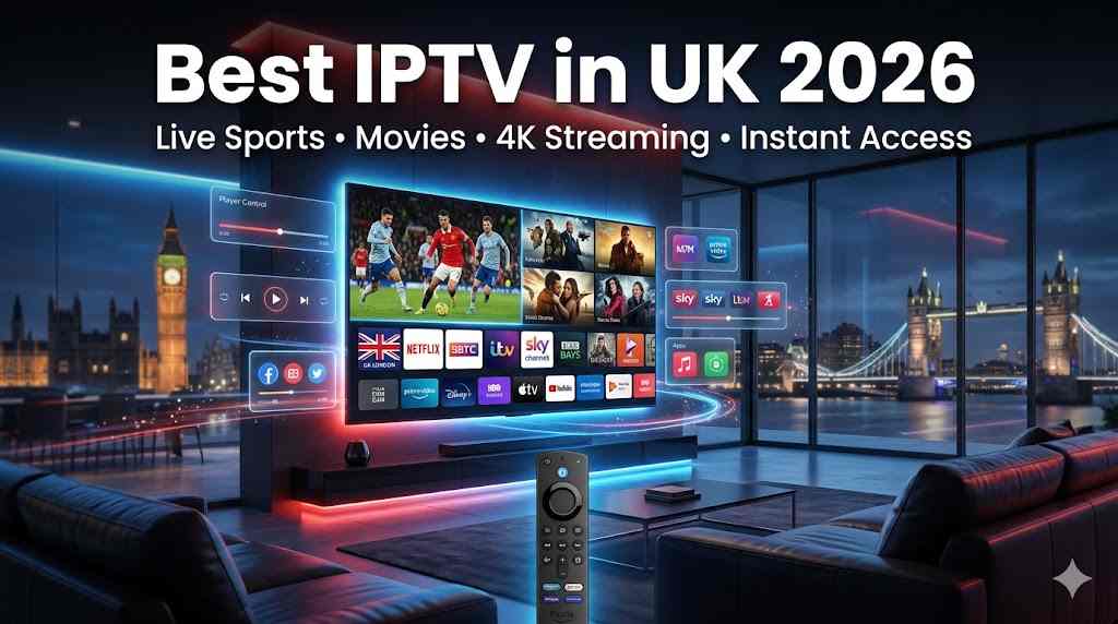 Best IPTV in UK for Live TV, Sports & Movies 2026