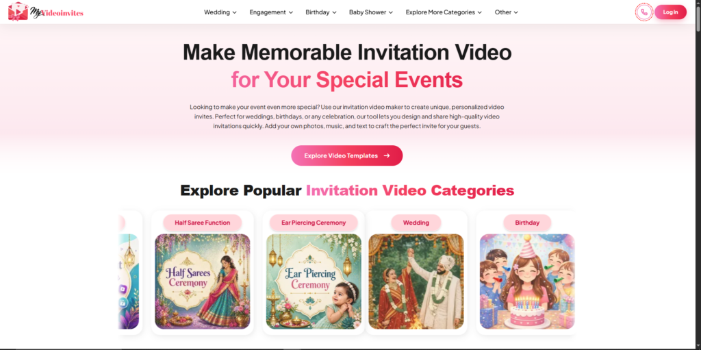 Rajasthani Wedding Invitation Video