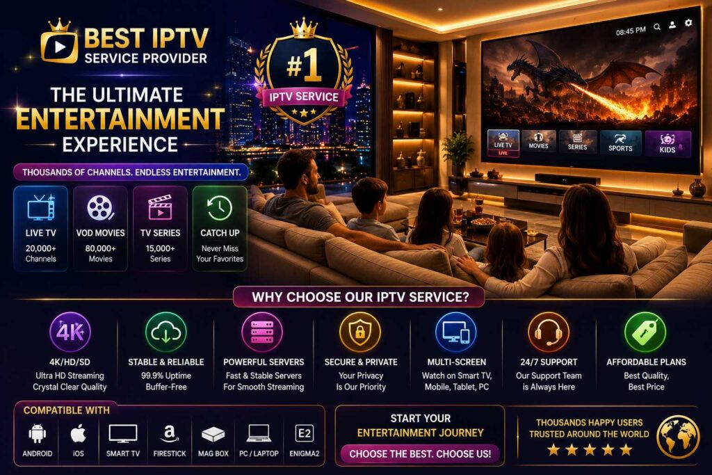 Best IPTV Service Provider in 2026 | Top IPTV Services Guide