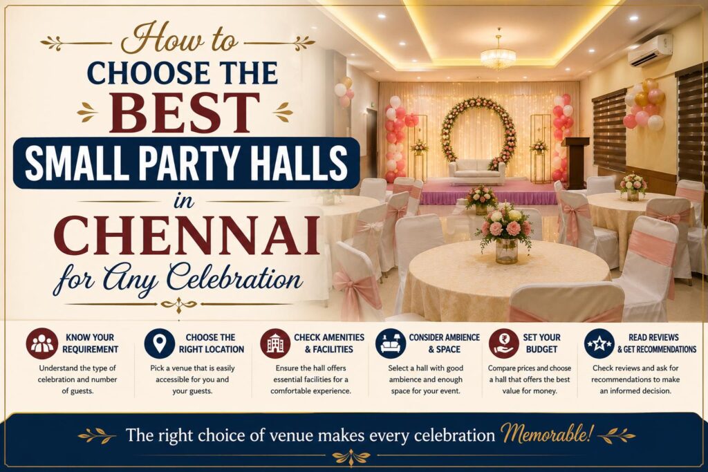 How to Choose the Best Small Party Halls in Chennai for Any Celebration