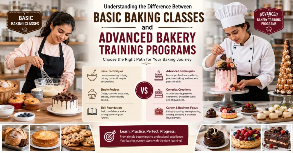 Understanding the Difference Between Basic Baking Classes and Advanced Bakery Training Programs