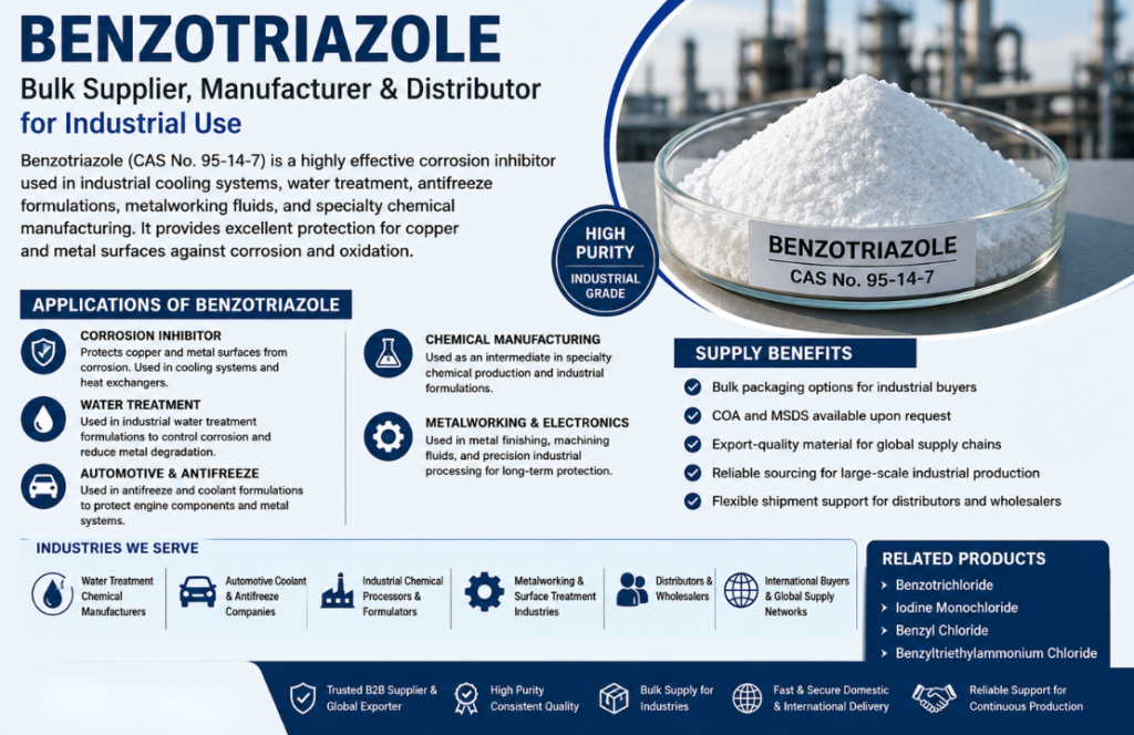 Benzotriazole: Industrial Uses, Properties & Global Supply Overview