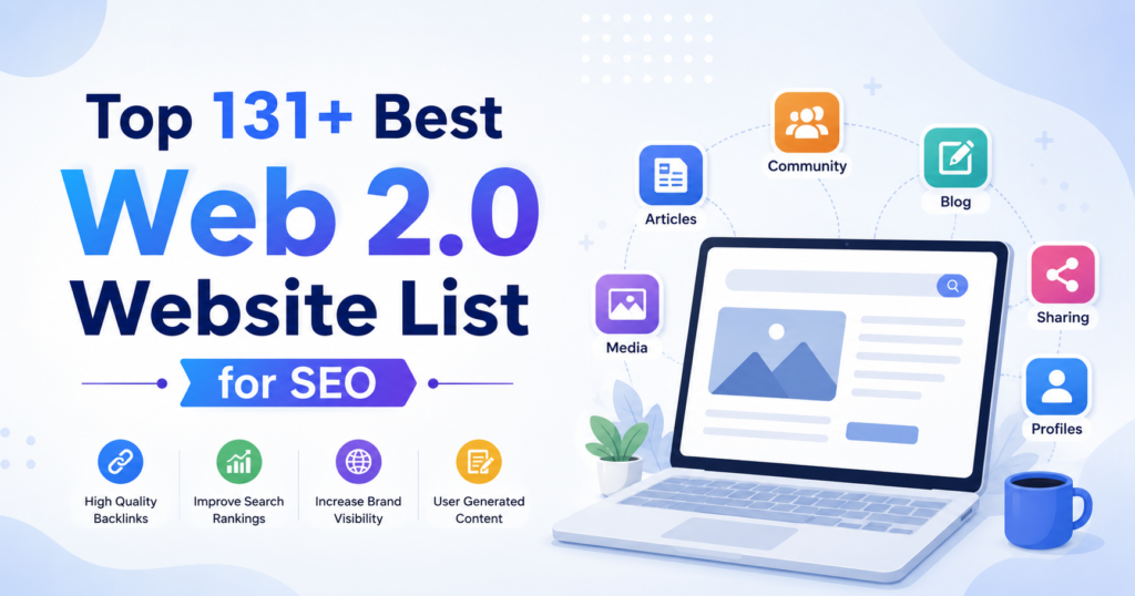 Top 131+ Best Web 2.0 Website List for SEO