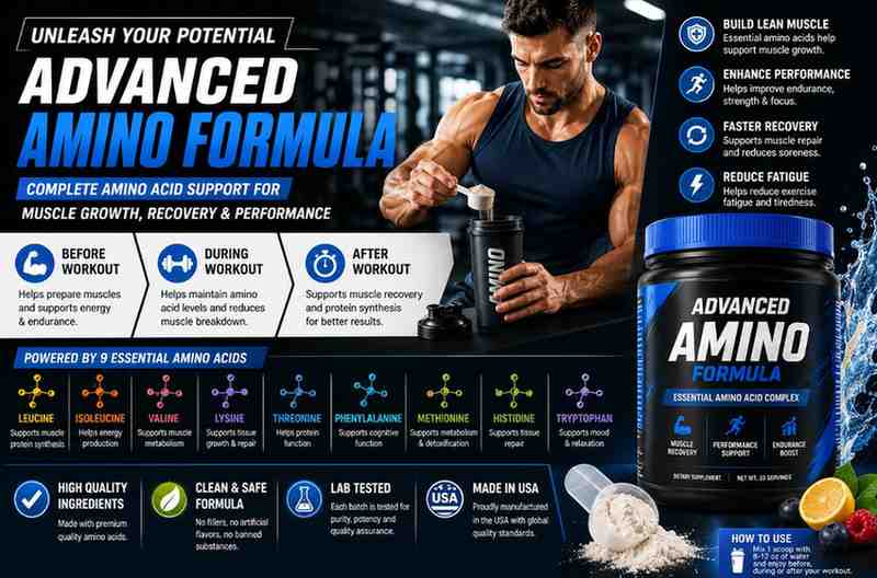 Best Time to Take Advanced Amino Formula for Muscle Growth and Recovery