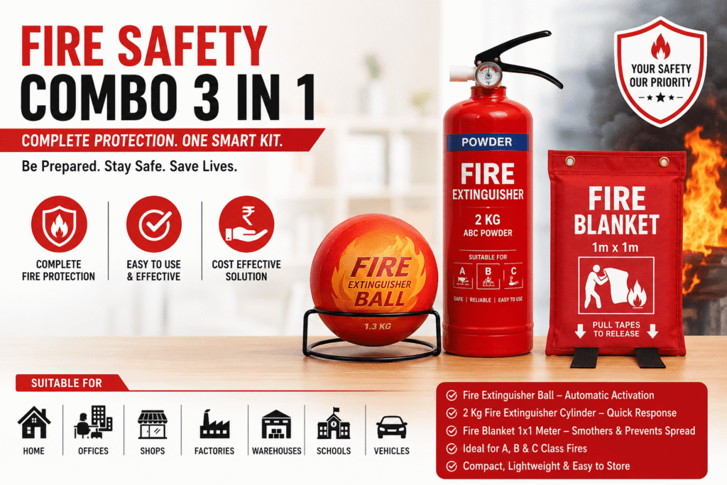 Fire Safety Combo 3 in 1: A Smart Solution for Complete Fire Protection