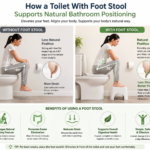 How a Toilet With Foot Stool Supports Natural Bathroom Positioning