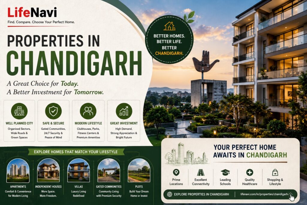 Properties in Chandigarh: A Great Choice for People Looking for a Home | Lifenavi