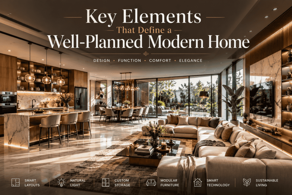 Key Elements That Define a Well-Planned Modern House
