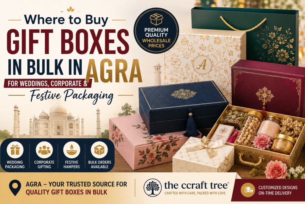 Where to Buy Gift Boxes in Bulk in Agra | Wedding & Corporate Packaging