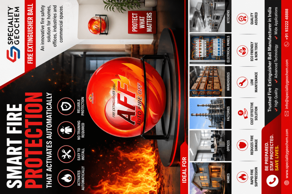 Fire Extinguisher Ball Manufacturer in India – AFF Automatic Fire Safety Solution for Modern Protection