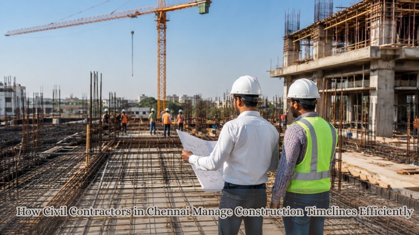 How Civil Contractors in Chennai Manage Construction Timelines Efficiently