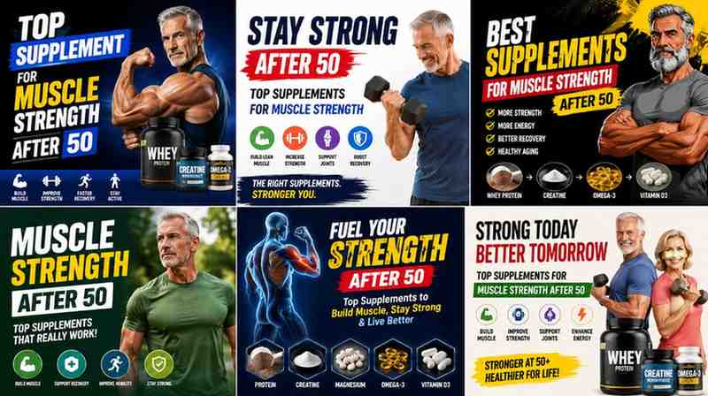 Best Supplements for Building Muscle Strength After 50
