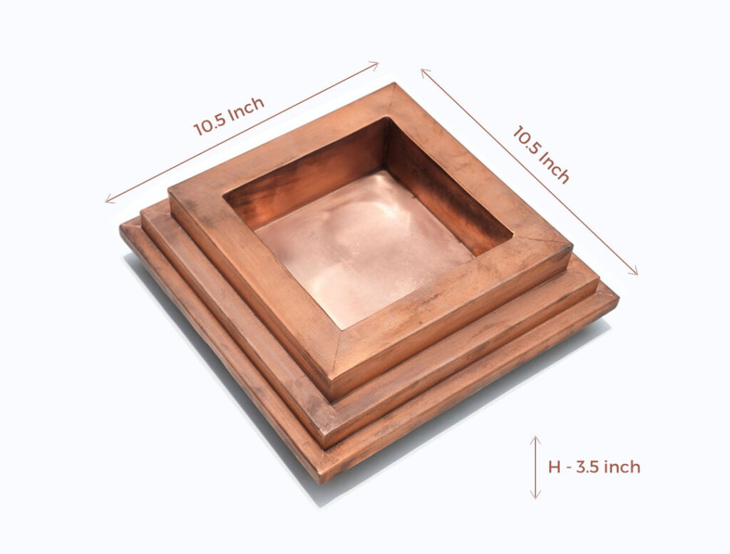 Buy Pure Copper Hawan Kund for Home, Yagya and Vastu