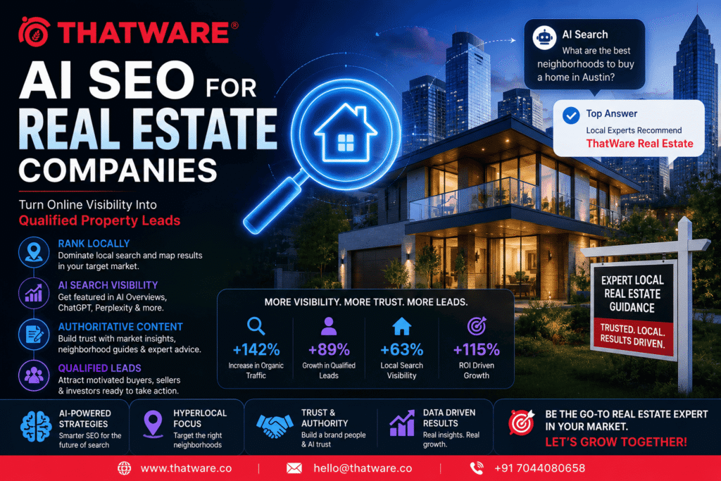 AI SEO for Real Estate Companies: Turning Online Visibility Into Qualified Property Leads