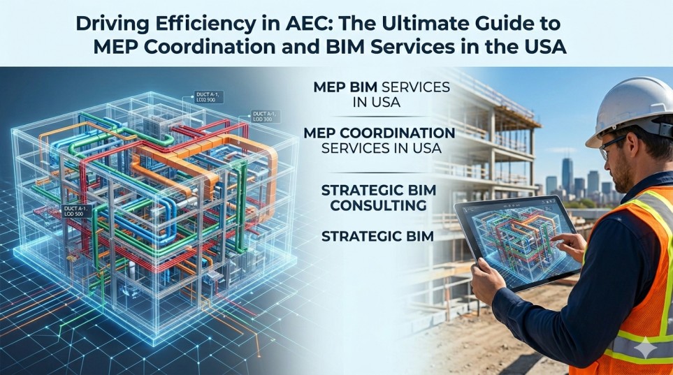 Driving Efficiency in AEC: The Ultimate Guide to MEP Coordination and BIM Services in the USA
