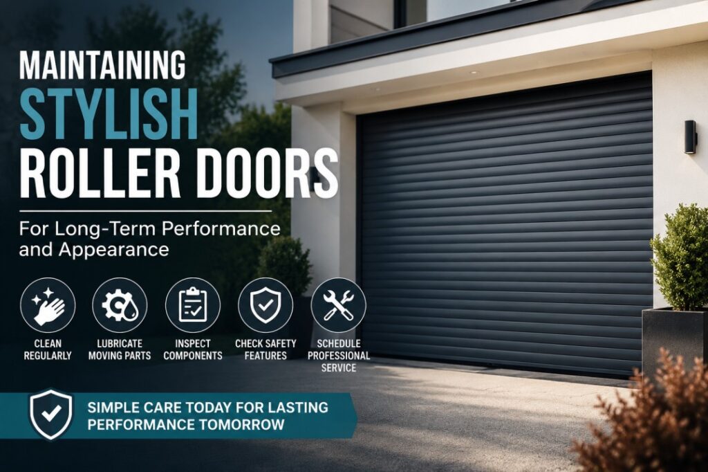 Maintaining Stylish Roller Doors for Long-Term Performance and Appearance