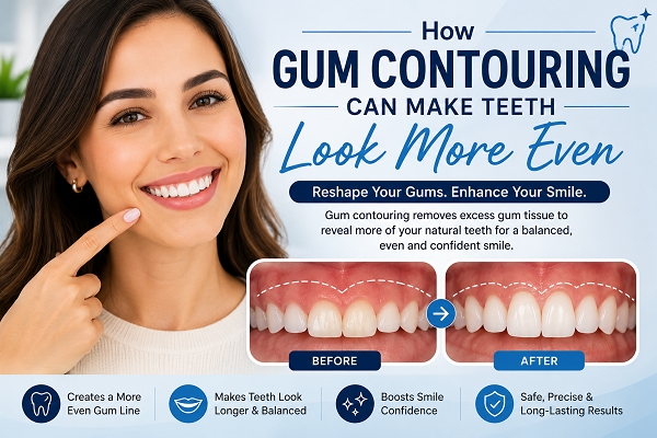 How Gum Contouring Can Make Teeth Look More Even