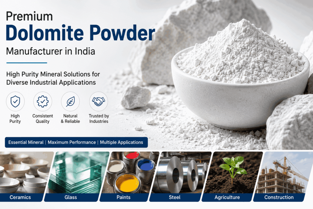 Why Choosing the Right Dolomite Powder Manufacturer in India Matters for Industrial Success