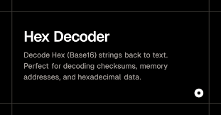 How Does a Hex Decoder Help Interpret Encoded Data?