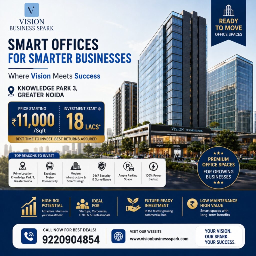 Ready to Move Office Space Greater Noida – Invest in a Growing Commercial Destination
