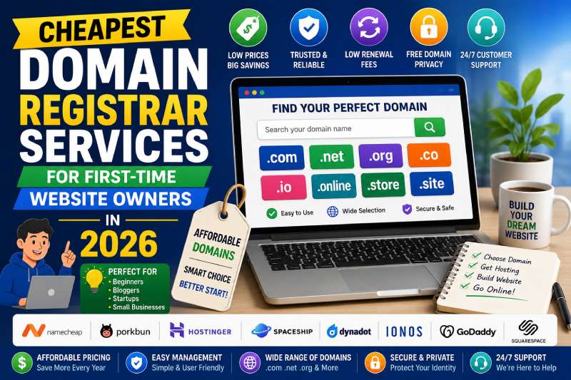 Cheapest Domain Registrar Services for First-Time Website Owners in 2026