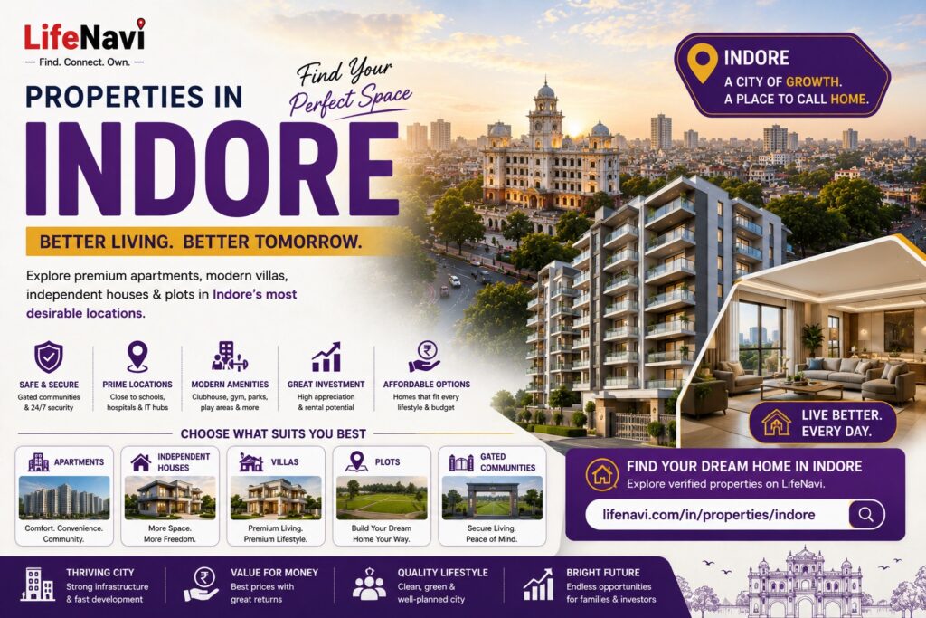 Properties in Indore: Finding the Right Home in One of India’s Growing Cities | Lifenavi