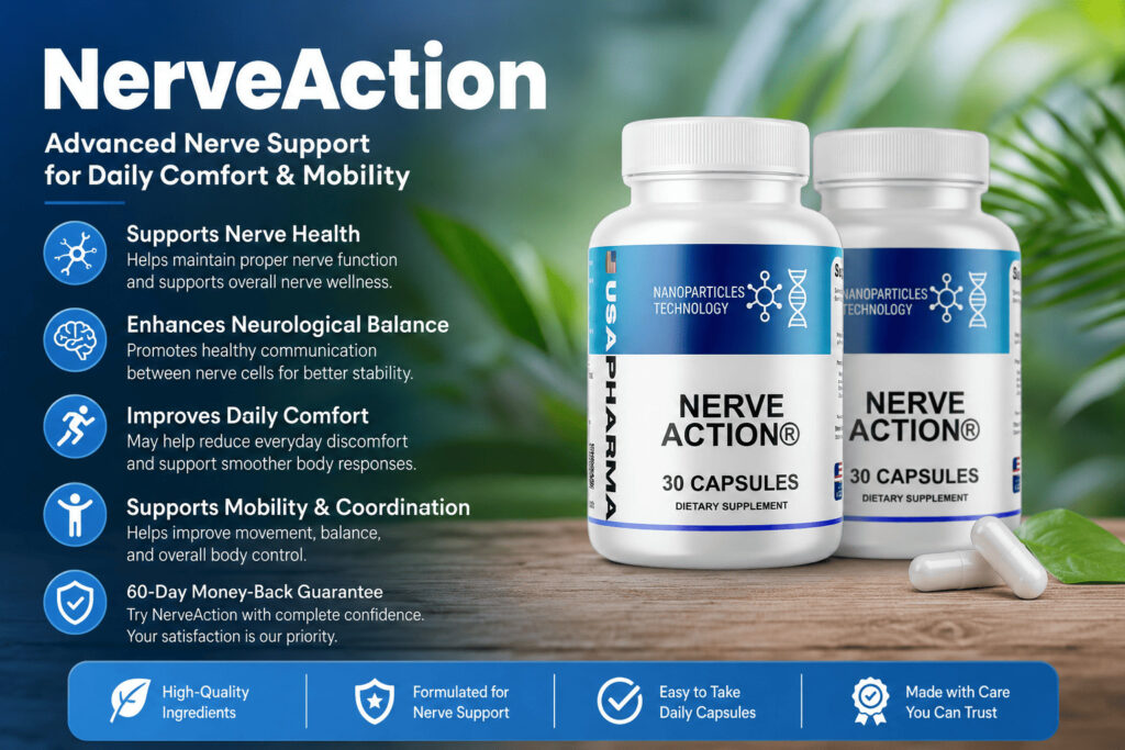 NerveAction Nerve Support Formula: Neuropathy Relief Capsules