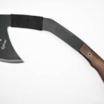 Kukrax Products: About the Pack Axe with a Walnut Handle and Partial Cord Wrap
