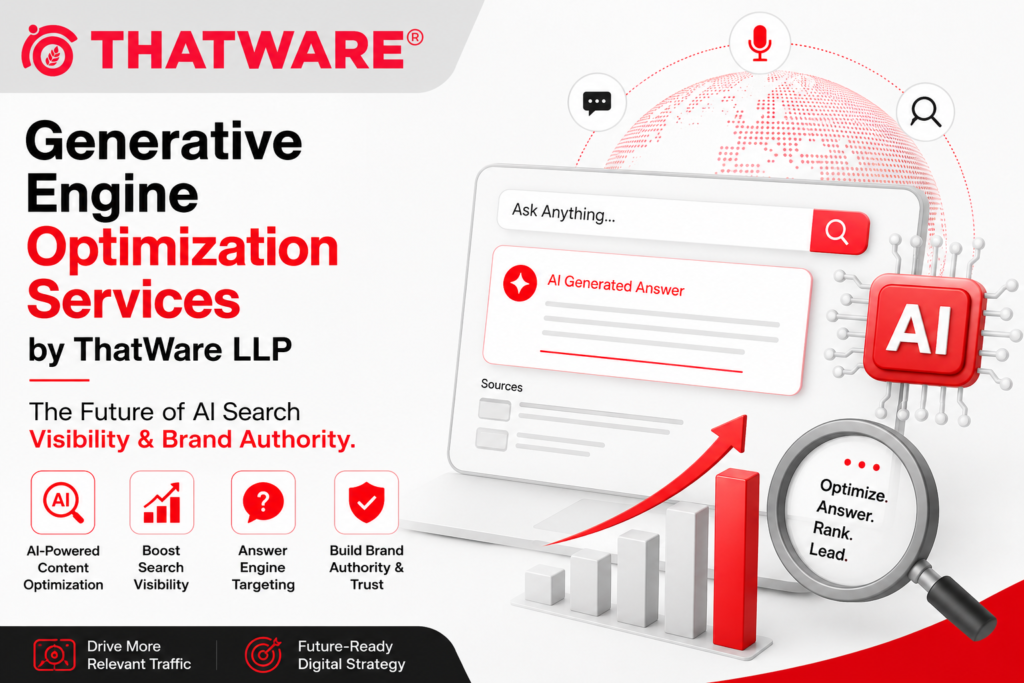 Generative Engine Optimization Services by ThatWare LLP: The Future of AI Search Visibility & Brand Authority