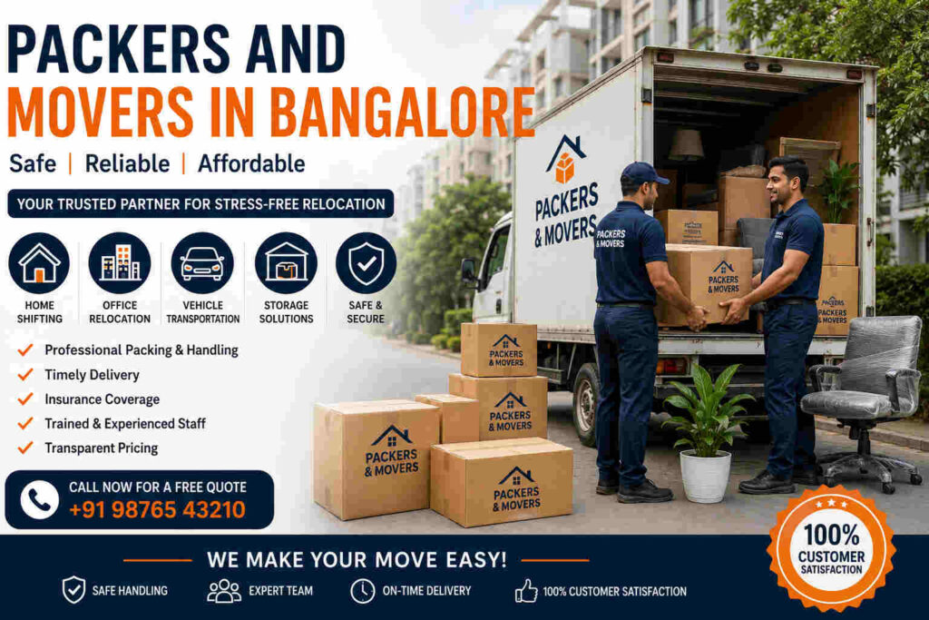 Packers and Movers in Bangalore: Reliable Relocation Services for Safe and Hassle-Free Shifting